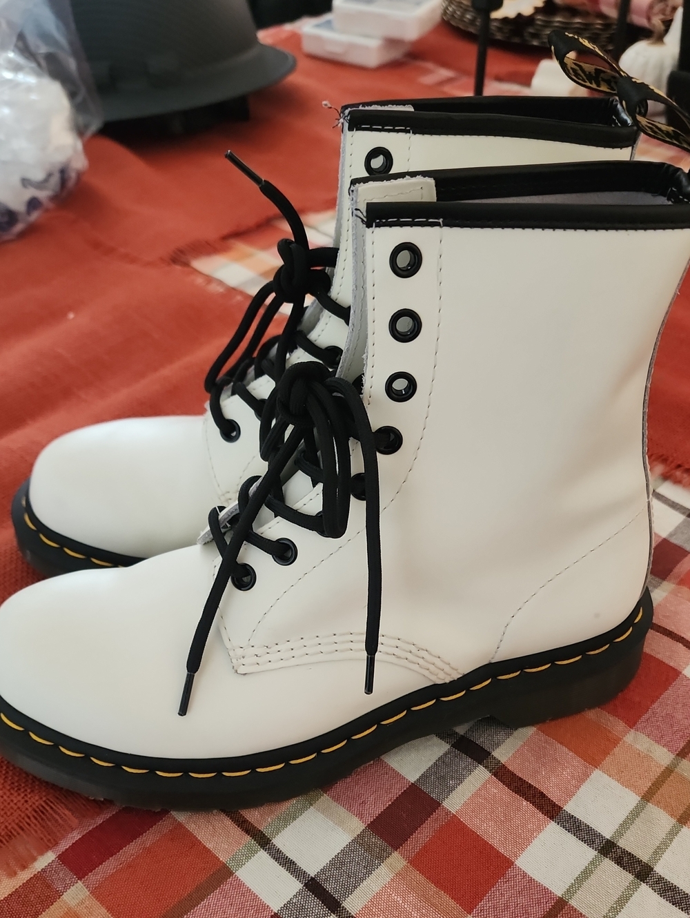 Dr. Martens, Size 8 1460 Smooth Leather Lace-Up Boot